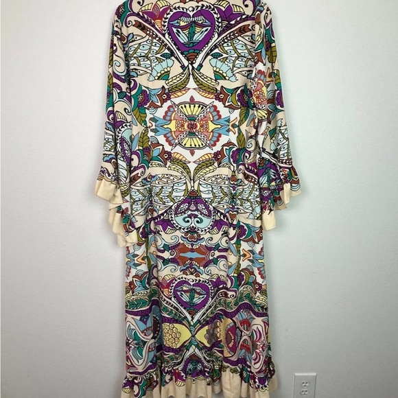 Zara Printed Boho Dress L - Picture 8 of 12
